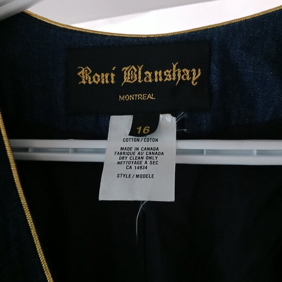 Roni Blanshay 16 Denin Blazer - Picture 2 of 3